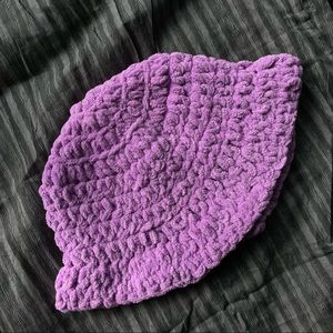 Crochet Bucket Hat - Pastel Violet